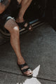Birkenstock Arizona Cross Town Black Waxy/Oiled Leather Regular