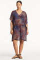 Sea Level Hunter Mesh Kaftan Coverup