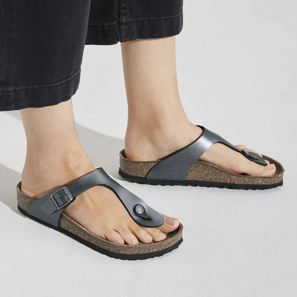 Birkenstock metallic black sales