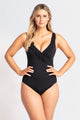 Jantzen Mesh Frill Cross Front One Piece