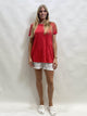 Linen Round Neck Plain T-Shirt