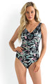 Jantzen Maui DD/E Mesh Double Frill One Piece