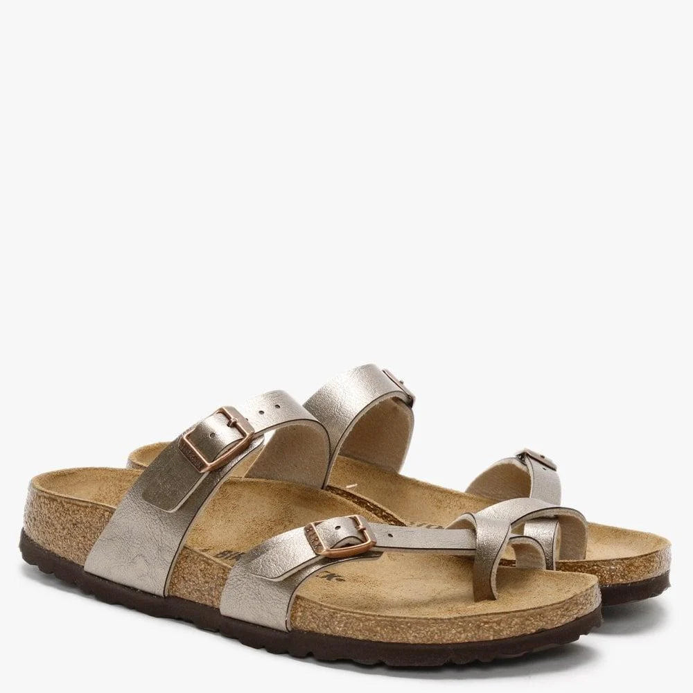 Birkenstock Mayari Graceful Taupe Birko Flor Regular Sundaze