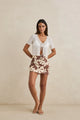 Rhythm Melia Floral Bias Cut Mini Skirt