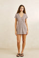 Rhythm London Check Button Front Mini Dress