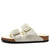 Birkenstock Arizona Shearling Antique White Suede Leather/Shearling Narrow