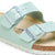 Birkenstock Arizona Shiny Embossed Surf Green Birko-Flor Narrow