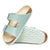 Birkenstock Arizona Shiny Embossed Surf Green Birko-Flor Narrow