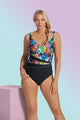 Sunmarin Tropical V Neck D Cup One Piece