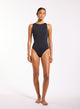Jets Jetset Smooth Boat Neck One Piece