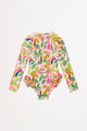 Seafolly Kids Tropical Dreams Frill Hip Paddlesuit
