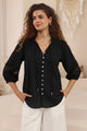 Embroidered Sleeve Meadow Top