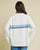 Rusty White Lines Long Sleeve Crew Neck Knit