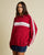 Rusty White Lines Long Sleeve Crew Neck Knit