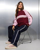 Rusty White Lines Two Long Sleeve Crew Neck Knit