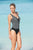 Sunflair B Ruched V Neck One Piece