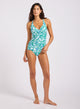 Seafolly Retro Reef Multi Fit Wrap Front Tankini