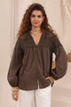 Cassidy Lace Detail Long Sleeve Blouse