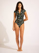 Seafolly Modern Romance Zip Front One Piece