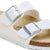 Birkenstock Arizona Shiny Embossed White Birko-Flor Narrow