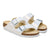 Birkenstock Arizona Shiny Embossed White Birko-Flor Narrow