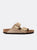 Birkenstock Arizona Big Buckle Sandcastle Nubuck Leather Narrow