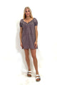 Zellsea Diamond Puffy Sleeve Dress