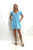 Zellsea Diamond Puffy Sleeve Dress