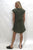 Seashapes Plain V Neck Crinkle Kaftan