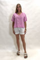 Seashapes V Neck Cotton Top