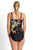 Jantzen Hibiscus Bandeau Blouson Singlet