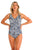 Jantzen Tunsley DD/E Mesh Frill One Piece