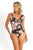 Jantzen Bloom Mesh Frill One Piece