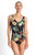 Jantzen Hibiscus Gathered Surplice One Piece