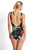 Jantzen Hibiscus Gathered Surplice One Piece