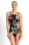 Jantzen Hibiscus High Neck Mastectomy One Piece
