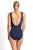 Jantzen Anchor Stripe Square Neck One Piece