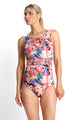 Jantzen Mandalay Mesh High Neck Mastectomy One Piece