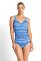 Jantzen Portugal DD/E Ruched Vee One Piece