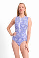 Jantzen Destiny Active Zip Front Mastectomy One Piece