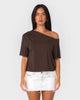 Rusty Sally Slouch Off Shoulder Tee