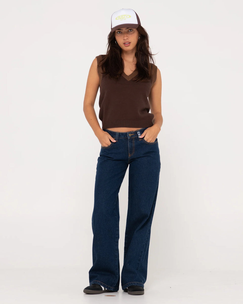 Rusty Nero Sleeveless Knit Vest – Sundaze