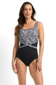 Poolproof Scrabble Splice Mastectomy One Piece