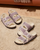 Birkenstock Arizona Shearling Faded Purple Suede Leather/Shearling Narrow