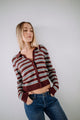 Rusty Extra Credit Button Up Cardigan