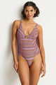 Sea Level Tessera Chain Link Longline One Piece