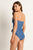 Monte & Lou Denny Scarf Tie Bandeau One Piece