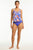 Sea Level Blue Hawaii Blouson Tank Multifit Singlet Top