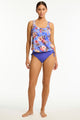 Sea Level Blue Hawaii Blouson Tank Multifit Singlet Top