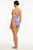 Sea Level Blue Hawaii Twist Front Multifit One Piece